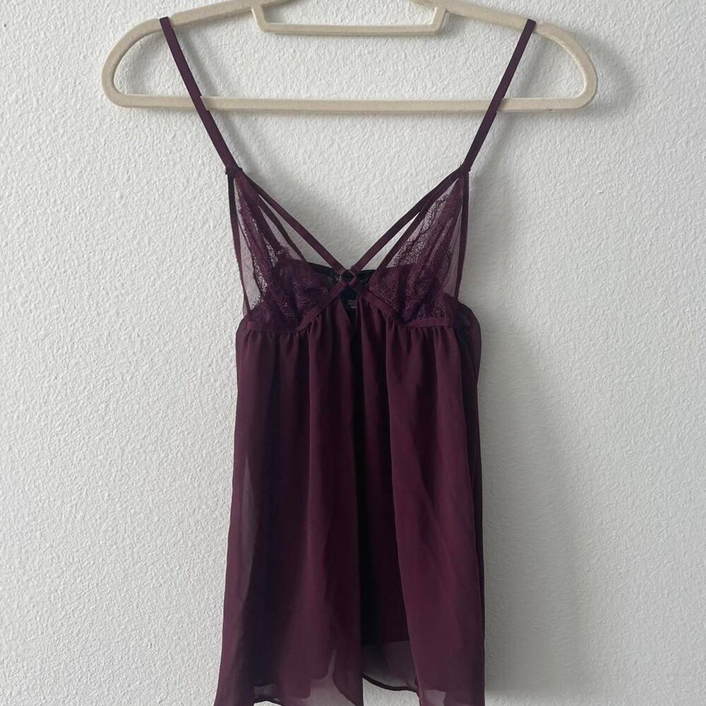 Victoria's Secret Baby Doll Slip Dress Women's M Lace Lingerie Short Carpenter